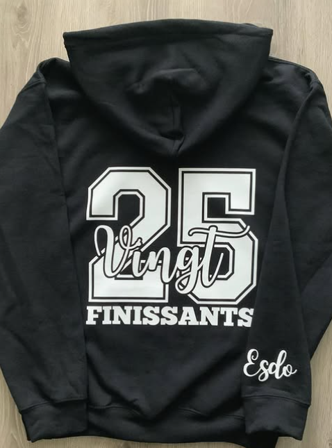 Sweat à capuche de remise de diplôme avec nom personnalisé
