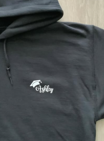 Graduation Hoodie with Custom Name